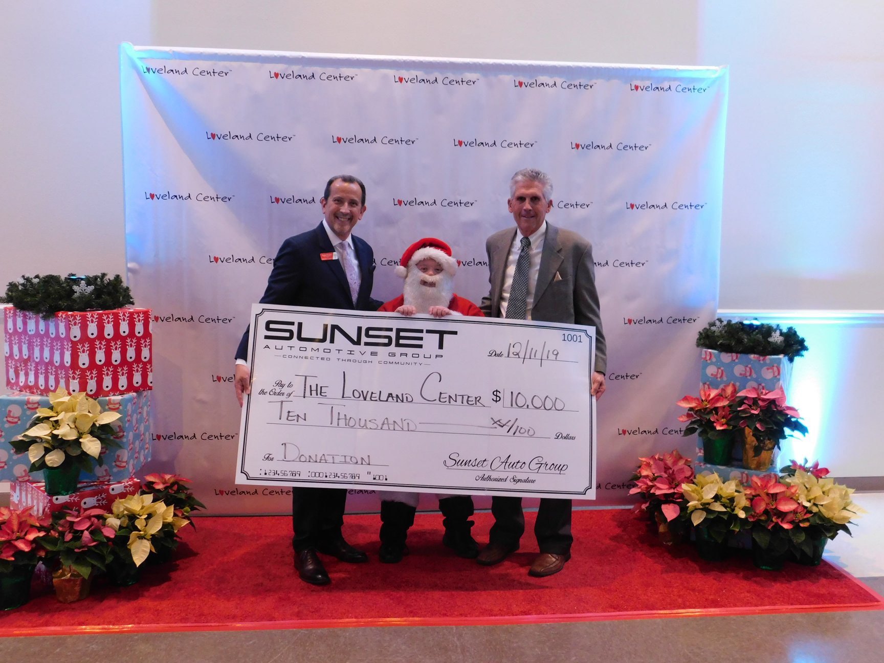 Loveland Center 2019 Donation
