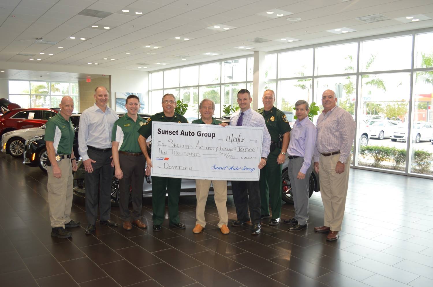 Sherriff's Activity League 2018 donation