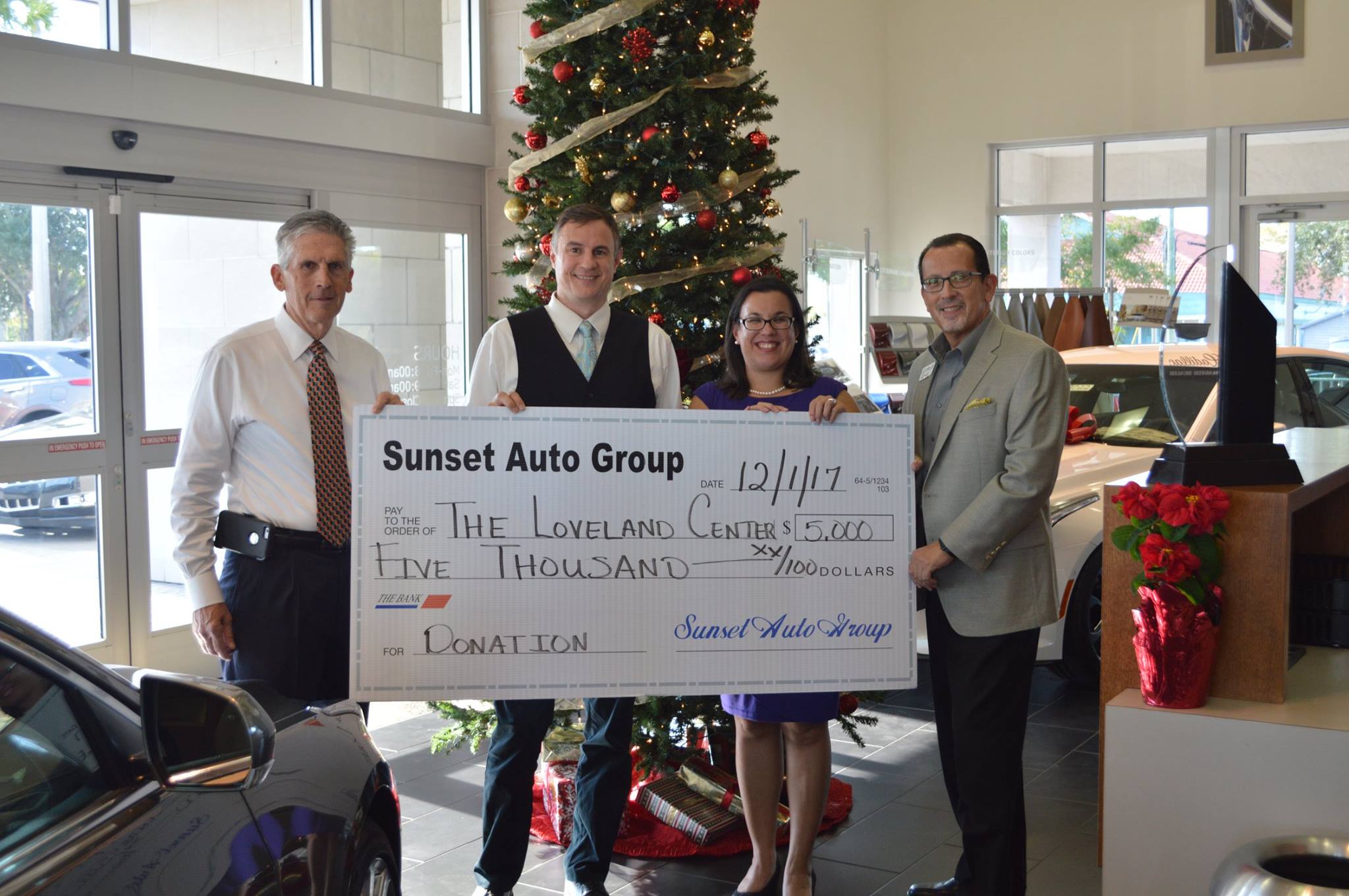 Loveland Center 2017 donation
