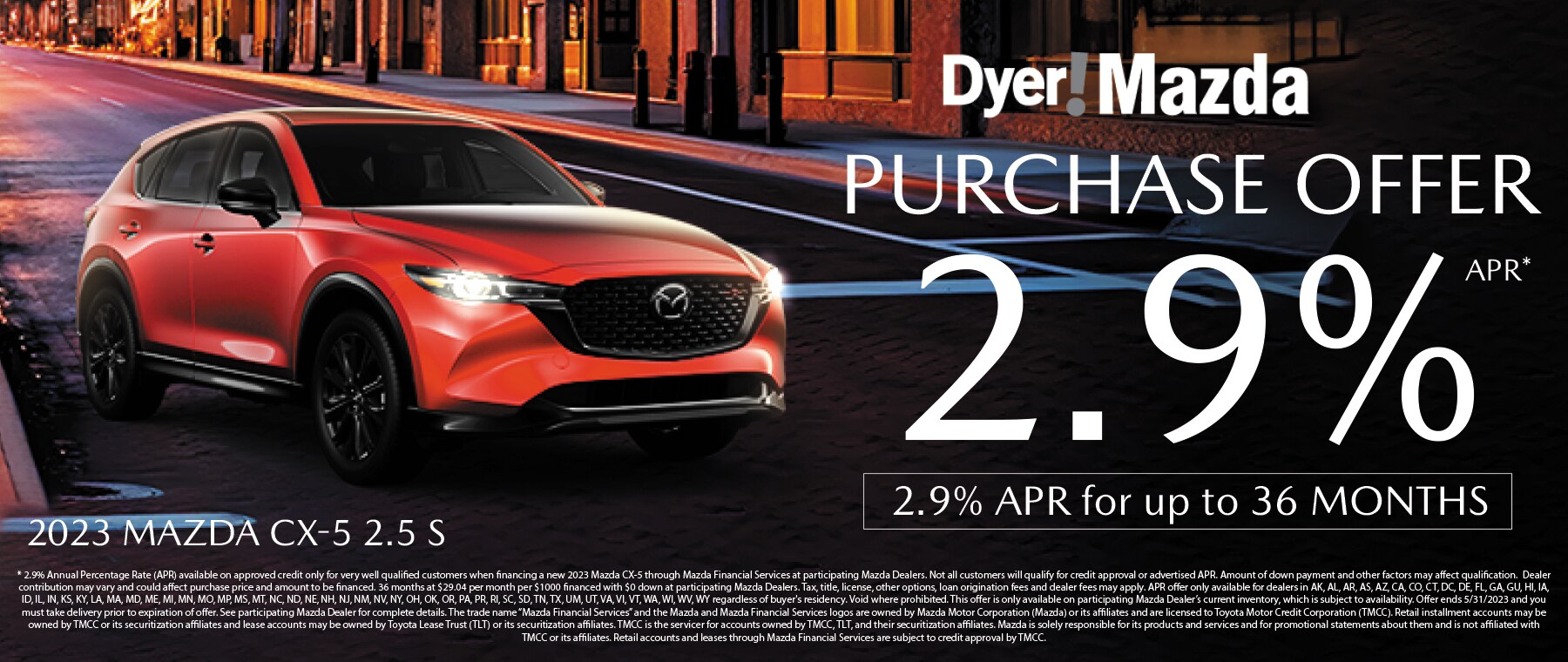 2023-5 MAZDA VB PROMO CX-5 2.9% APR_Banner 1800x760.jpg