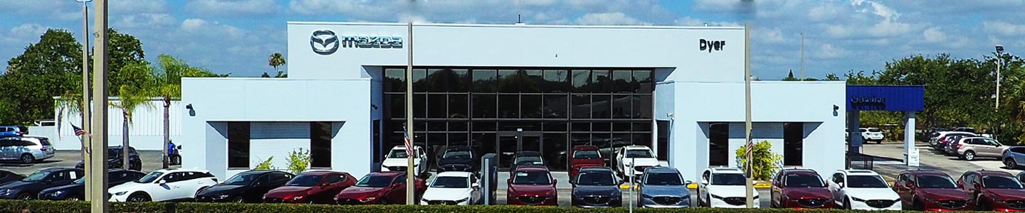 Dyer Mazda Dealership storefront in Vero Beach, South Florida