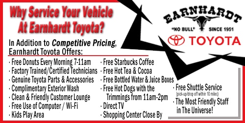 WHY SERVICE YOUR VEHICLE AT EARNHARDT TOYOTA