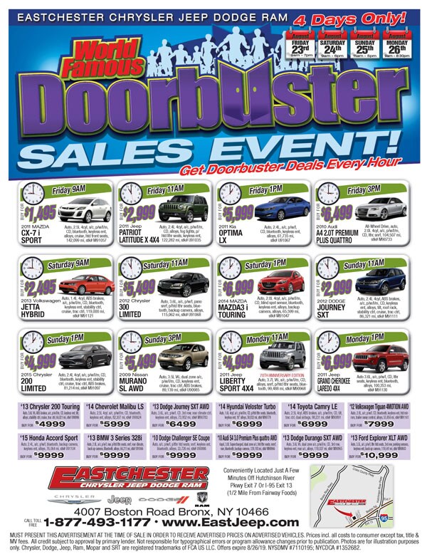 Eastchester World Famous Doorbuster