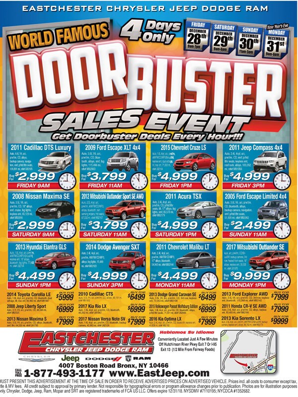World Famous Doorbuster Sales Event