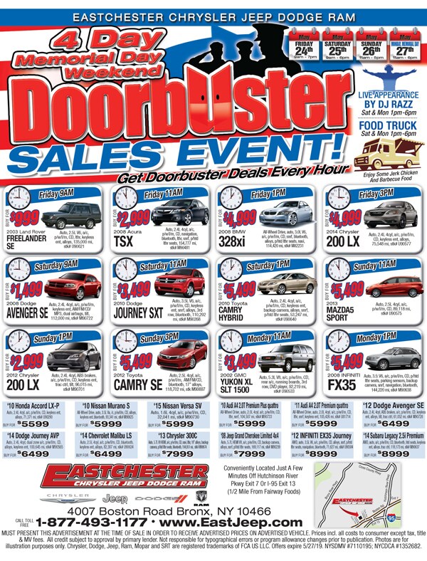 4-Day Memorial Day Weekend Doorbuster