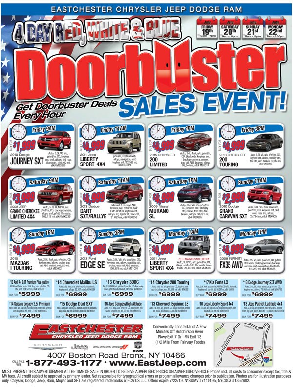 Eastchester Red White Blue Doorbuster