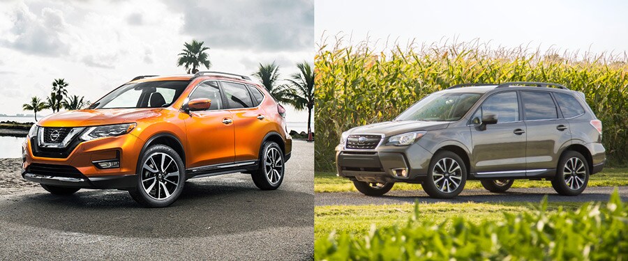 2017 Nissan Rogue vs. 2017 Subaru Forester