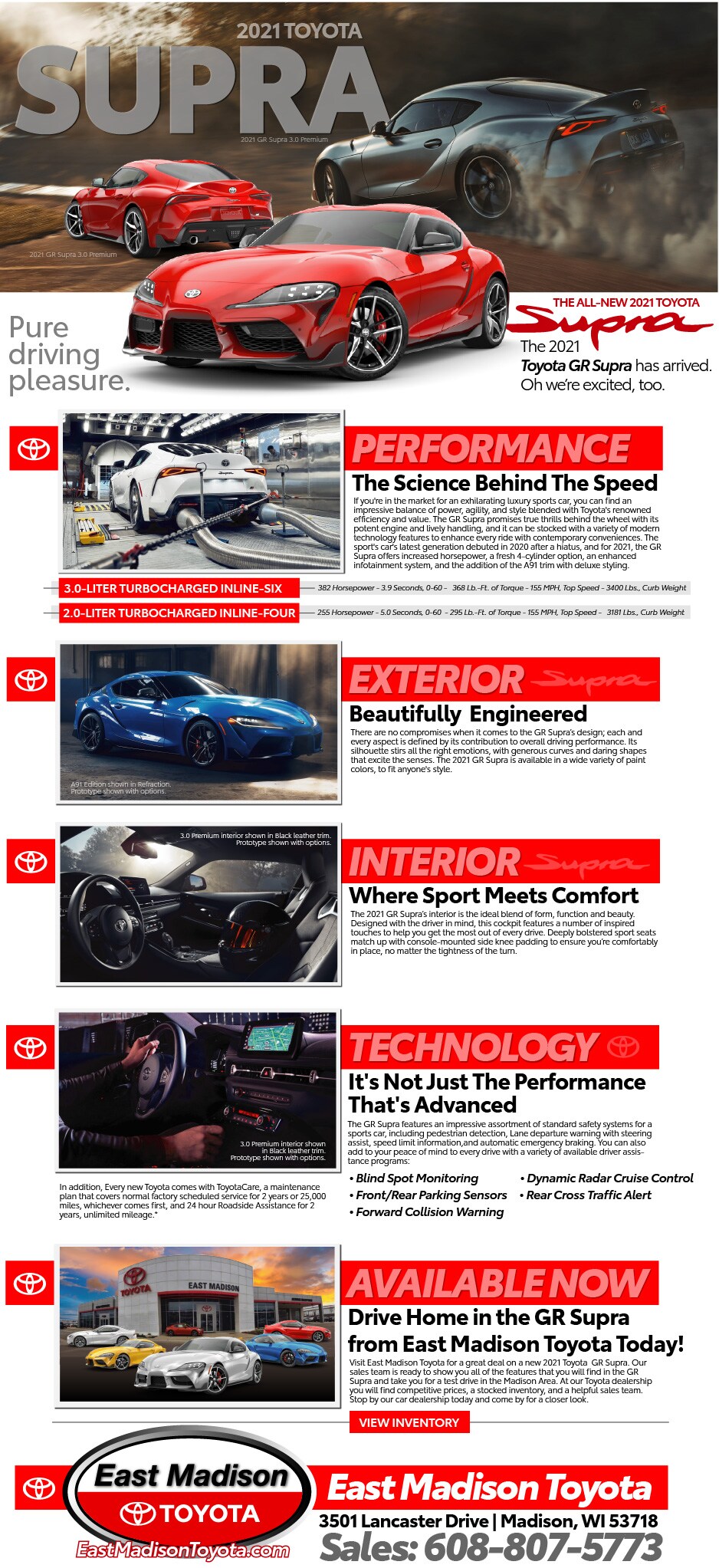 Introducing the All-New 2021 Toyota Supra at East Madison Toyota