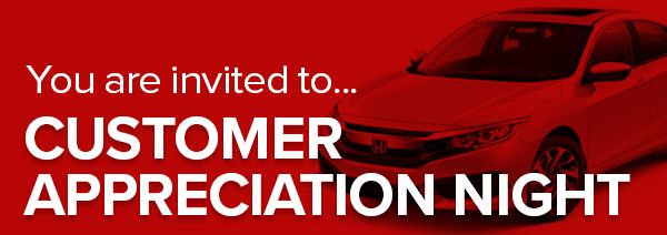 You're invited to customer appreciation night