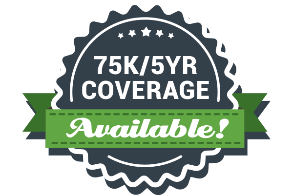 75K/5yr coverage available