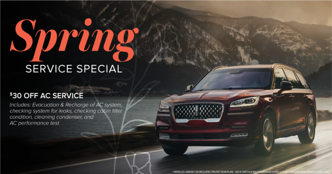 Spring Service Special at Eddy's Lincoln
