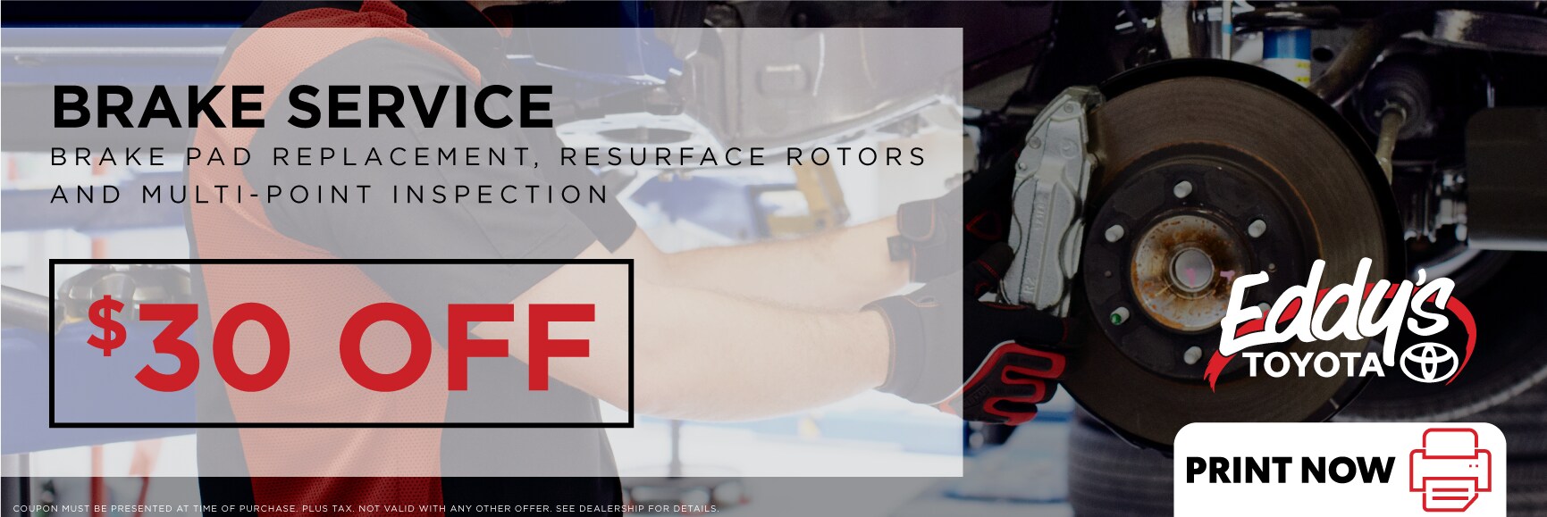 Eddy's Toyota Brake Service Coupon