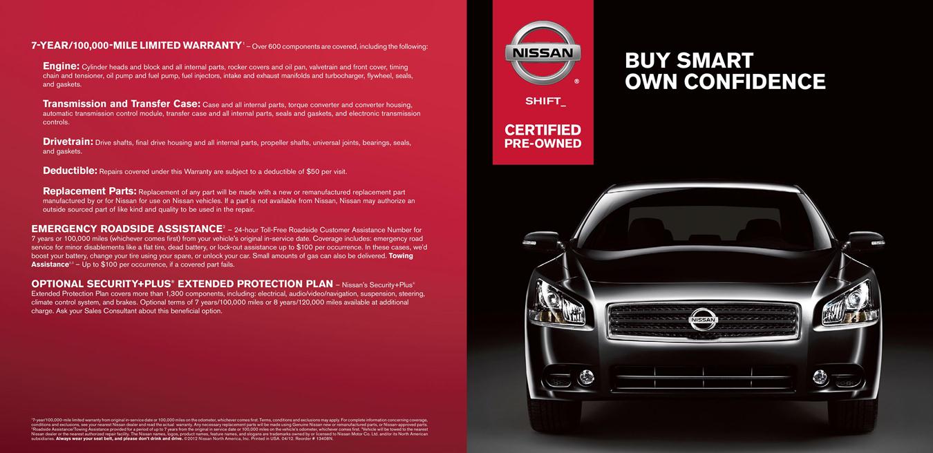 Nissan certified pre owned checklist