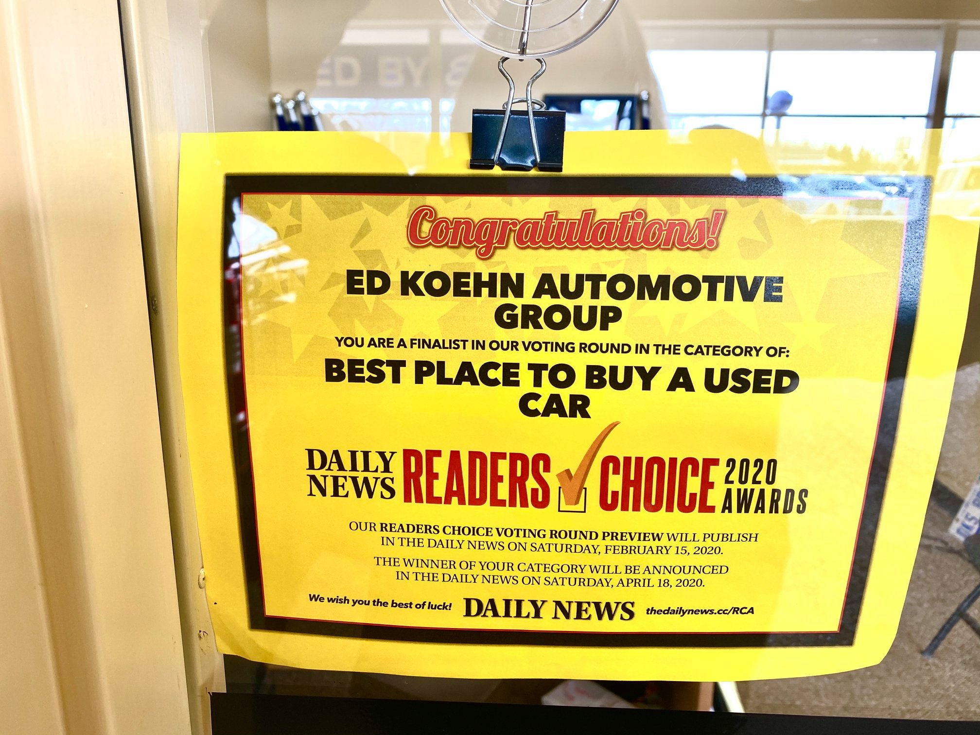 2020 daily news readers choice best place ot buy a used car.jpg