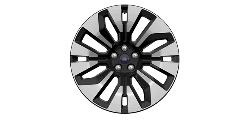 21-Inch Bright Machined with Tarnish Dark Pockets