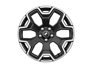 18 Machined-Face Ebony Black-Painted Aluminum