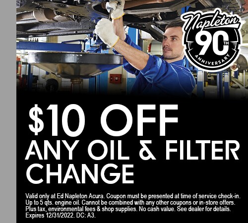 $10.00 Off Any Oil and Filter Change Coupon