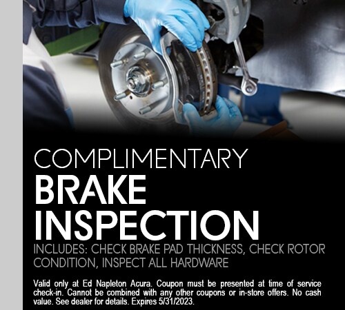 Complimentary Brake Inspection