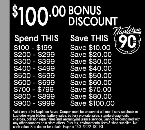 $100 Bonus Discount Coupon