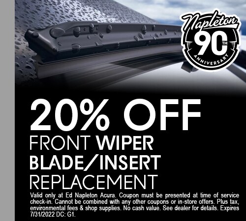 20% Off Front Wiper Blade Replacement Coupon
