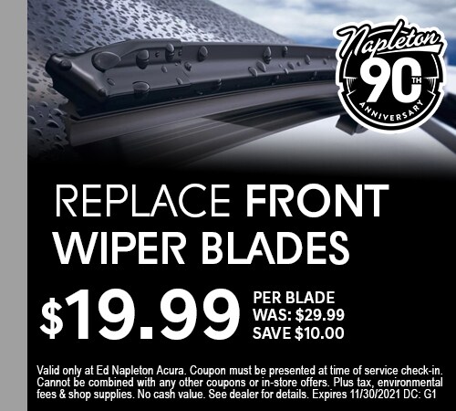 Replace Front Wiper Blade Coupon