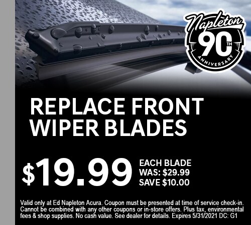 Replace Front Wiper Blade Coupon
