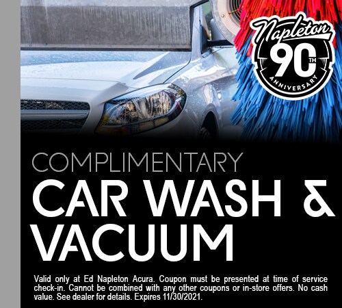 Complimentary Car Wash & Vacuum Coupon