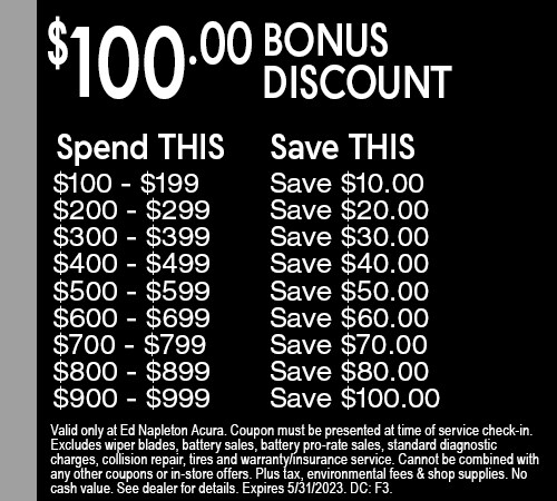 $100 Bonus Discount