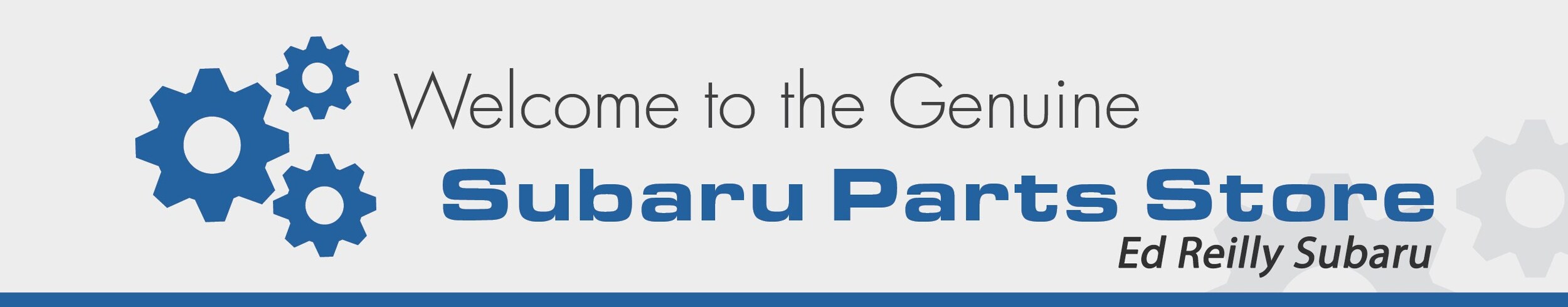 Welcome to the Genuine Subaru Parts Store