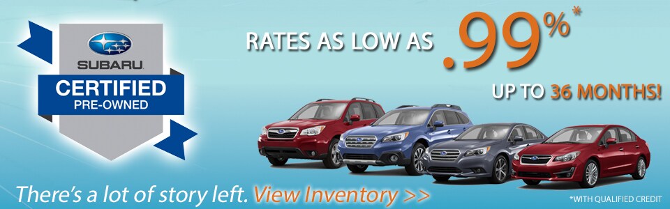 Certified Pre-Owned Subaru Sale