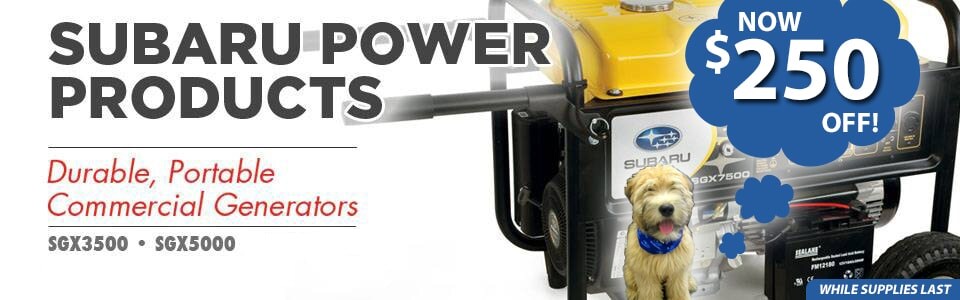 250 off subaru generators