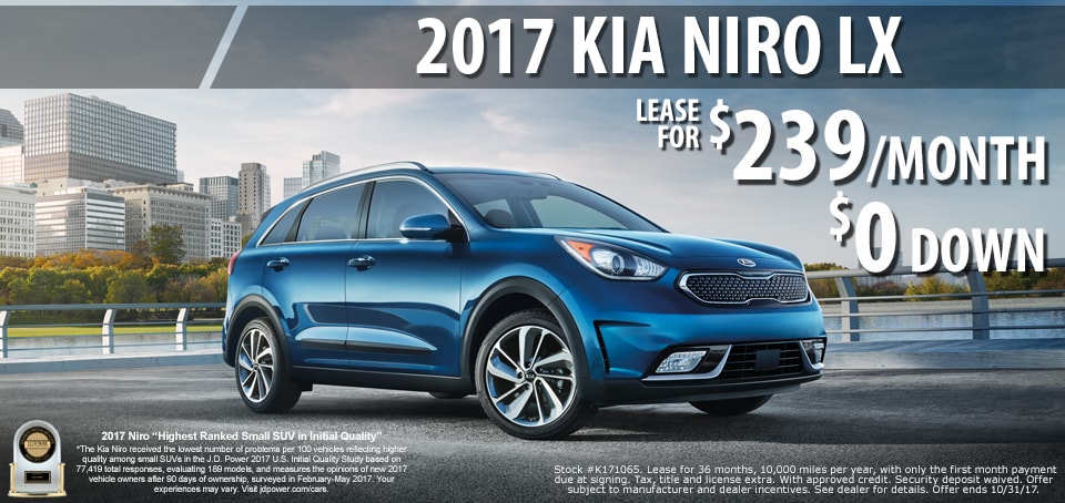 2017 Kia Niro lease for only $239.00 a month