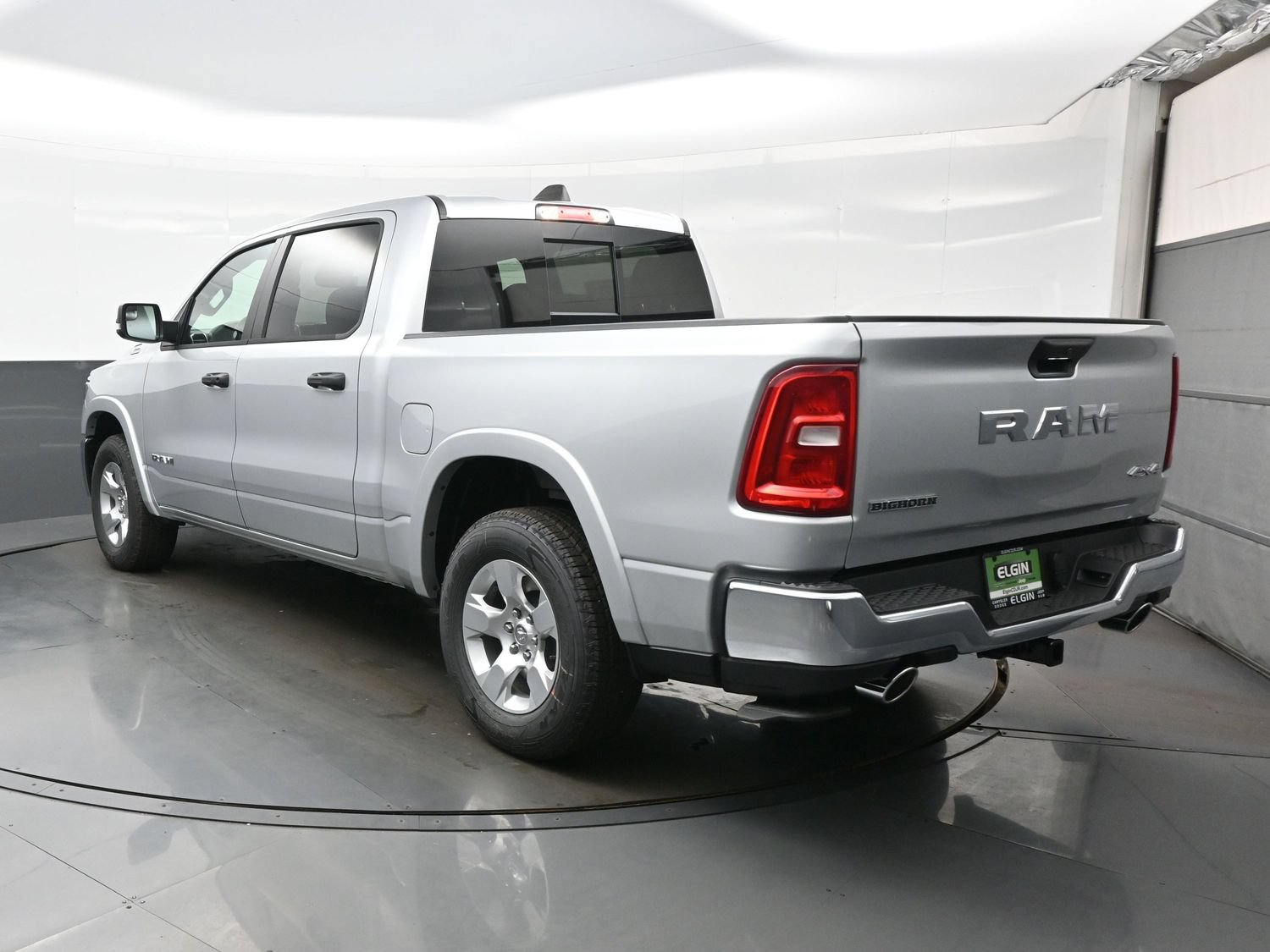 2027 Ram 1500 Big Horn crew cab, rear three-quarter view