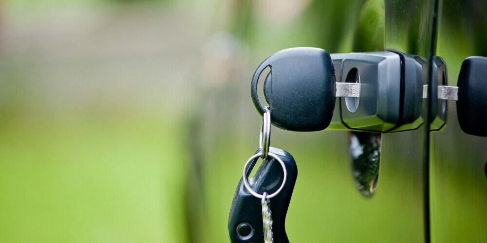 Car keys to a used vehicle