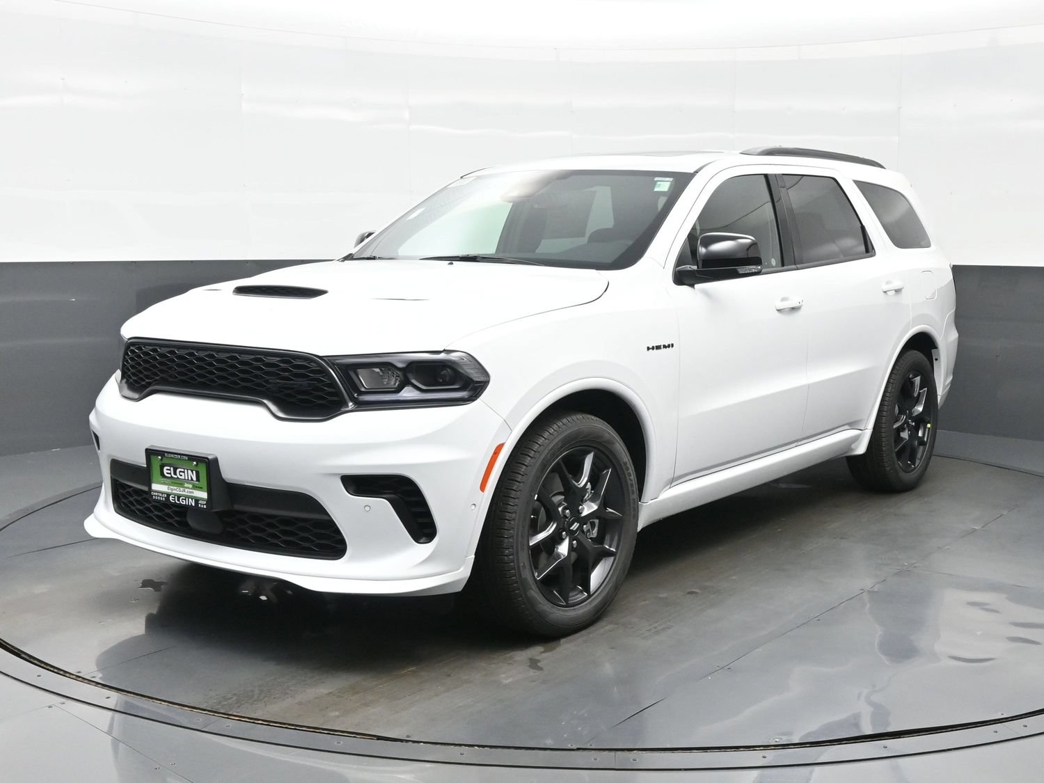 2027 Dodge Durango GT HEMI V8 Plus AWD in White Knuckle, front three-quarter view