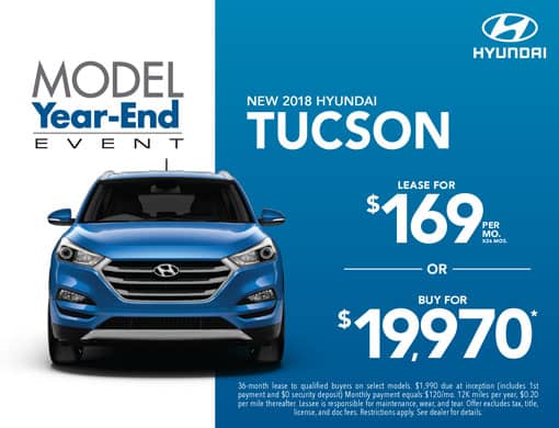 Buy or Lease New 2018 Hyundai Tucson