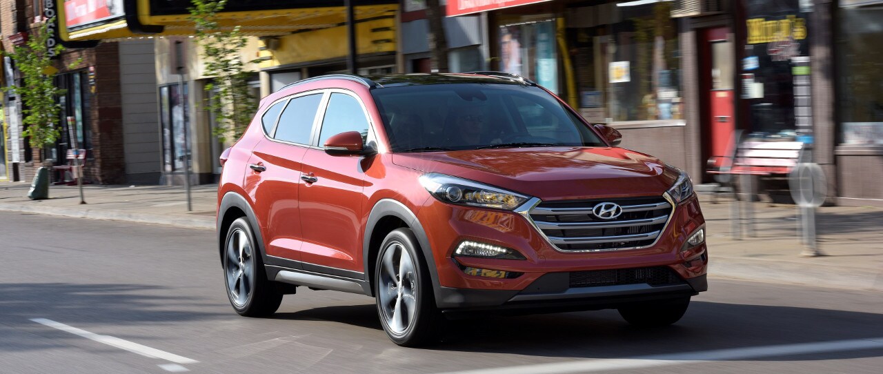 2018 Hyundai Tucson on city street