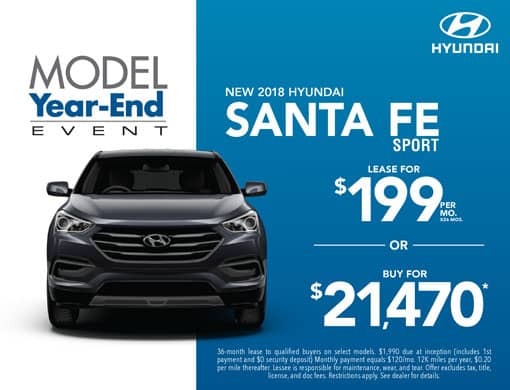 Buy or Lease New 2018 Hyundai Santa Fe
