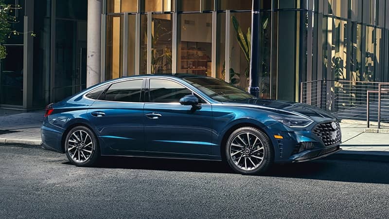 2020 Hyundai sonata in blue