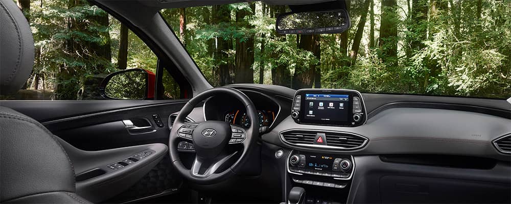 2019 Hyundai Santa Fe available leather interior