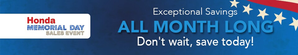 Memorial Day Sales Event