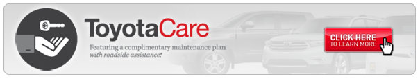ToyotaCare, 2 Years of Complimentary Scheduled Maintenance