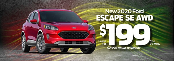 New 2020 Ford Escape SE AWD