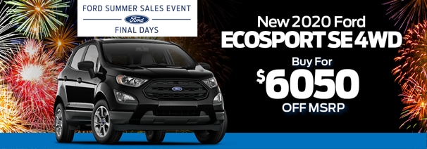 Ford NJ Dealer Ecosport Special Offer