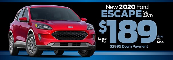 New 2020 Ford Escape SE AWD