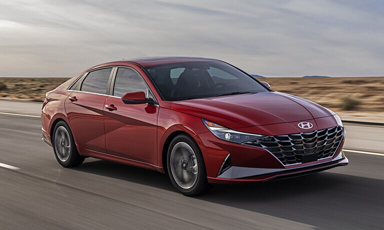 2021 Hyundai Elantra Driving on Highway