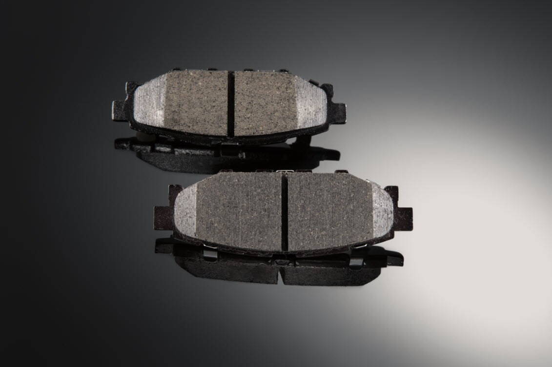 Genuine Subaru Brake Pad versus Aftermarket brake pad.jpg Image of Genuine Subaru Brake Pad versus Aftermarket brake pad