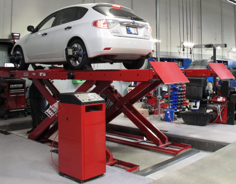 Subaru Wheel Alignment rack system.jpg Subaru Wheel Alignment rack system