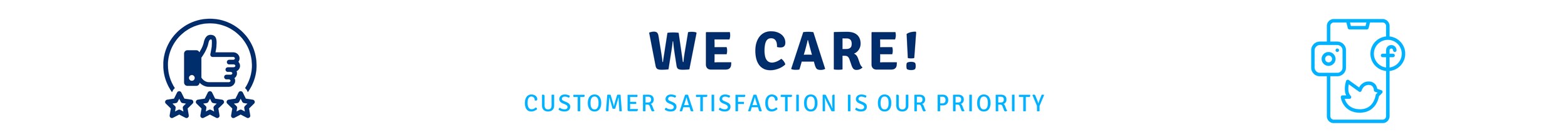 We Care (Desktop).png Blue icons and texts on white background banner