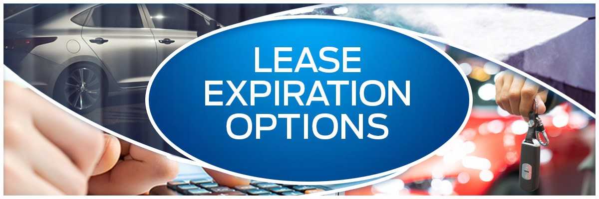 An end of lease graphic featuring vehicles available at Balise Hyundai.